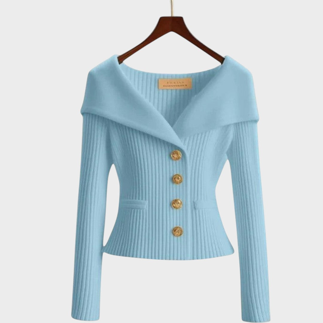 Nicole | Elegant Ribbed Cardigan