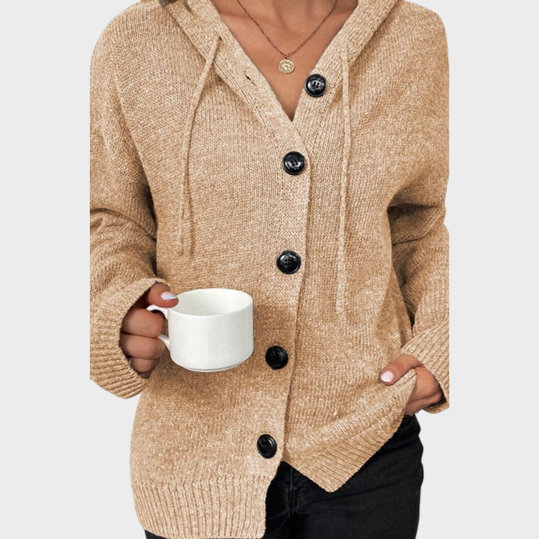 Amélia | Soft Knit Cardigan with Hood