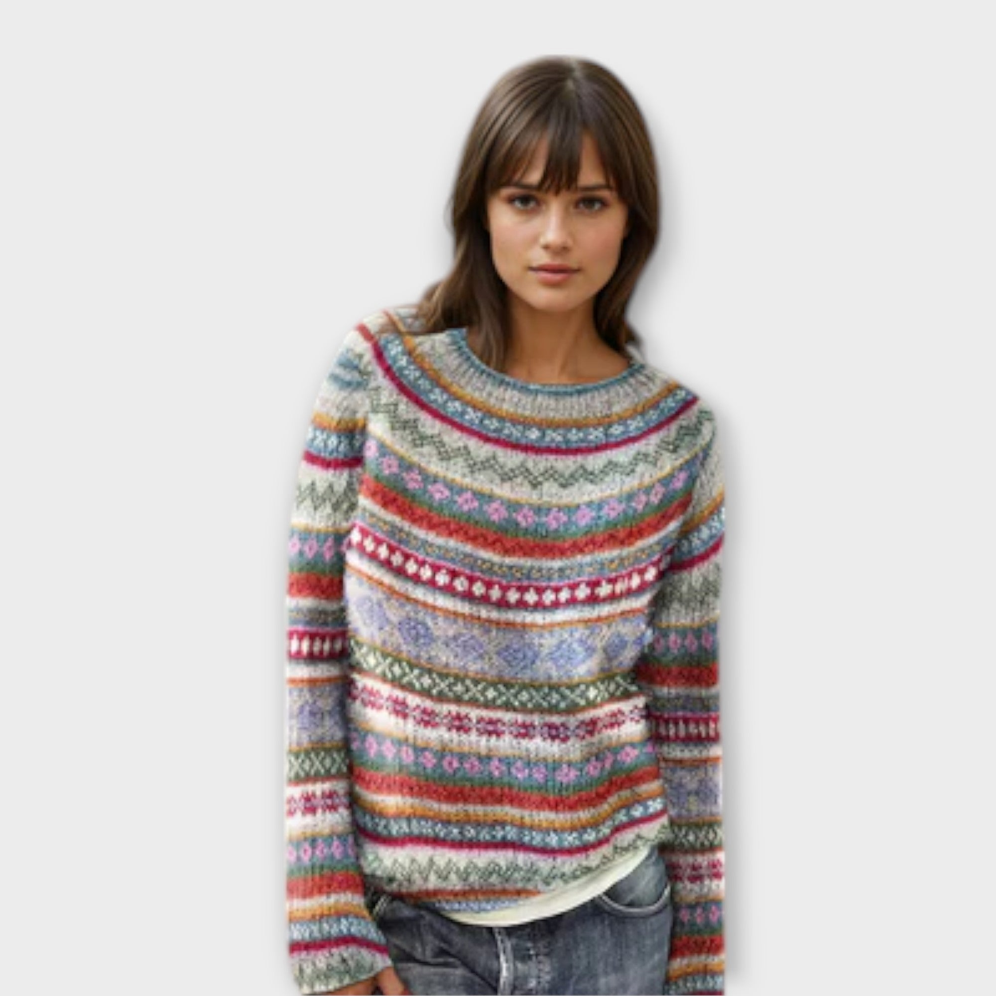 Manonin - Casual Striped and Soft Sweater
