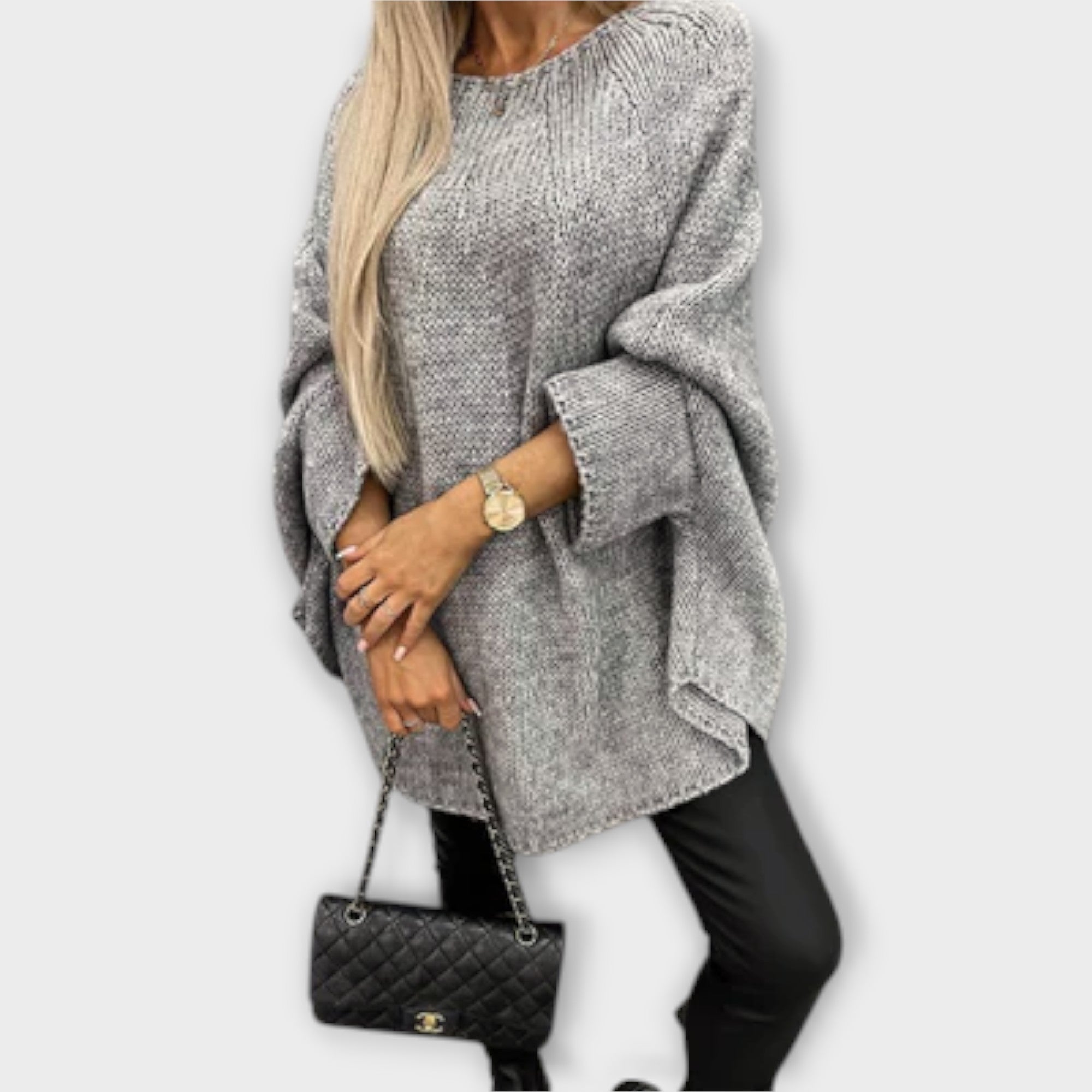 Isabelle - Elegantní dámský svetr s kulatým krkem