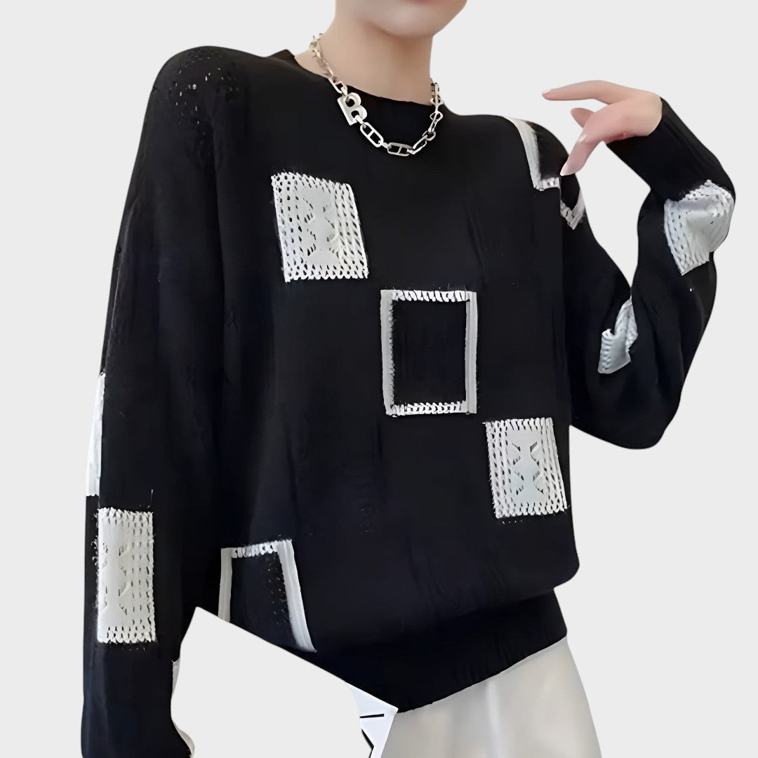 "Alida | Pletený svetr" can be rewritten as "Alida | Pletený Svetr" for consistency in capitalization, or you could consider a more descriptive title like "Alida | Elegantní Pletený Svetr" (Alida | Elegant Knitted Sweater) if you want to add more detail.