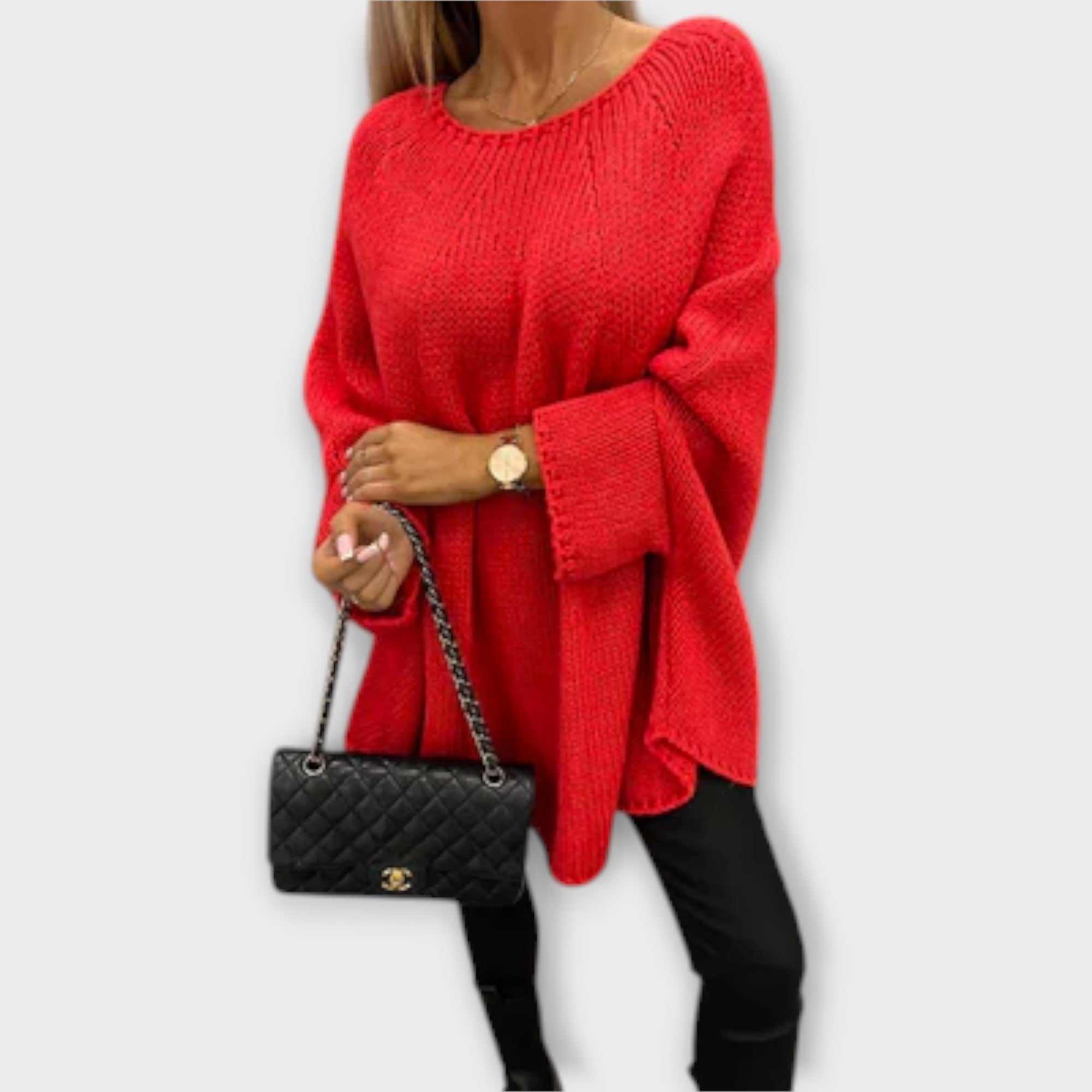 Isabelle - Elegantní dámský svetr s kulatým krkem