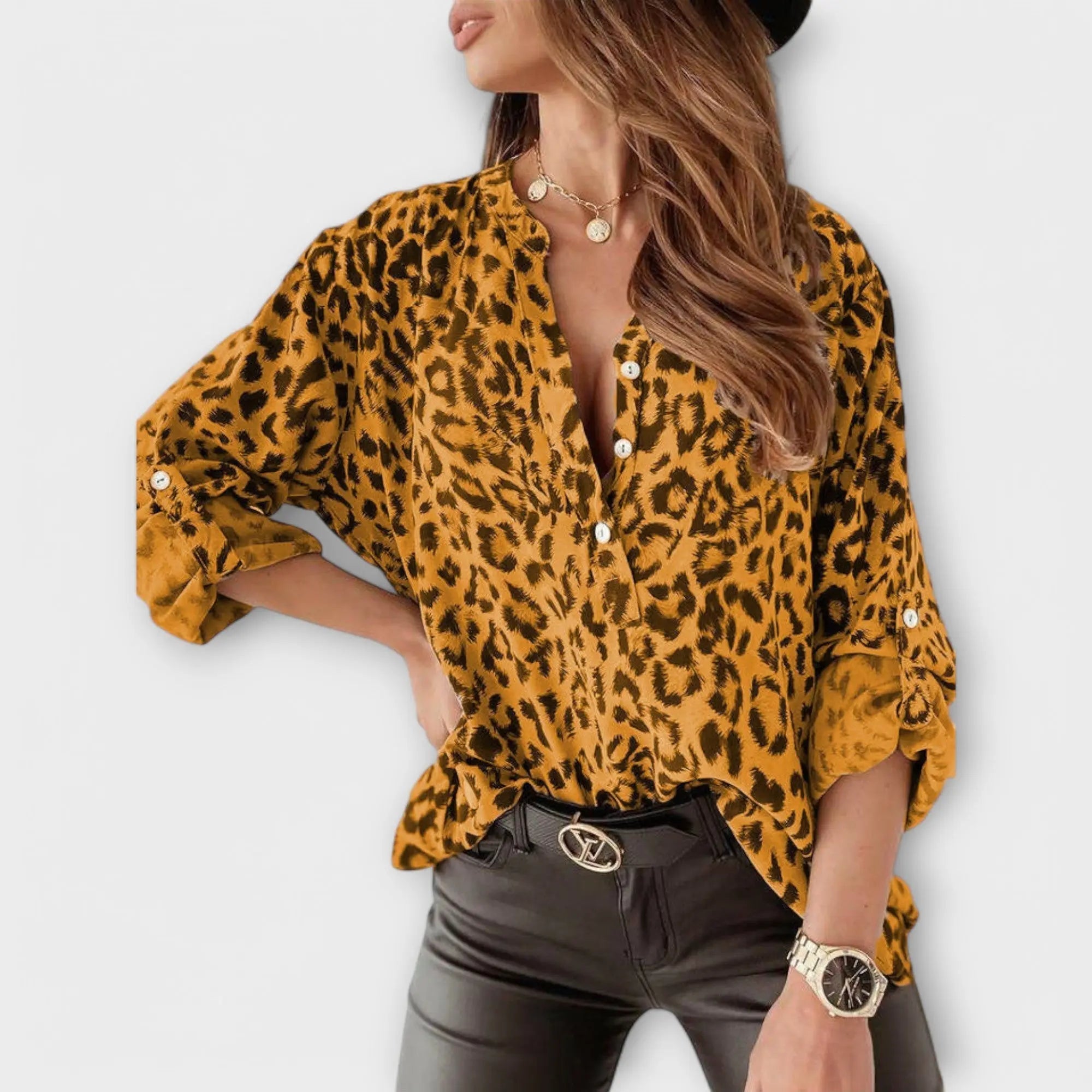 Patricia | Stylová blůza s leopardím potiskem