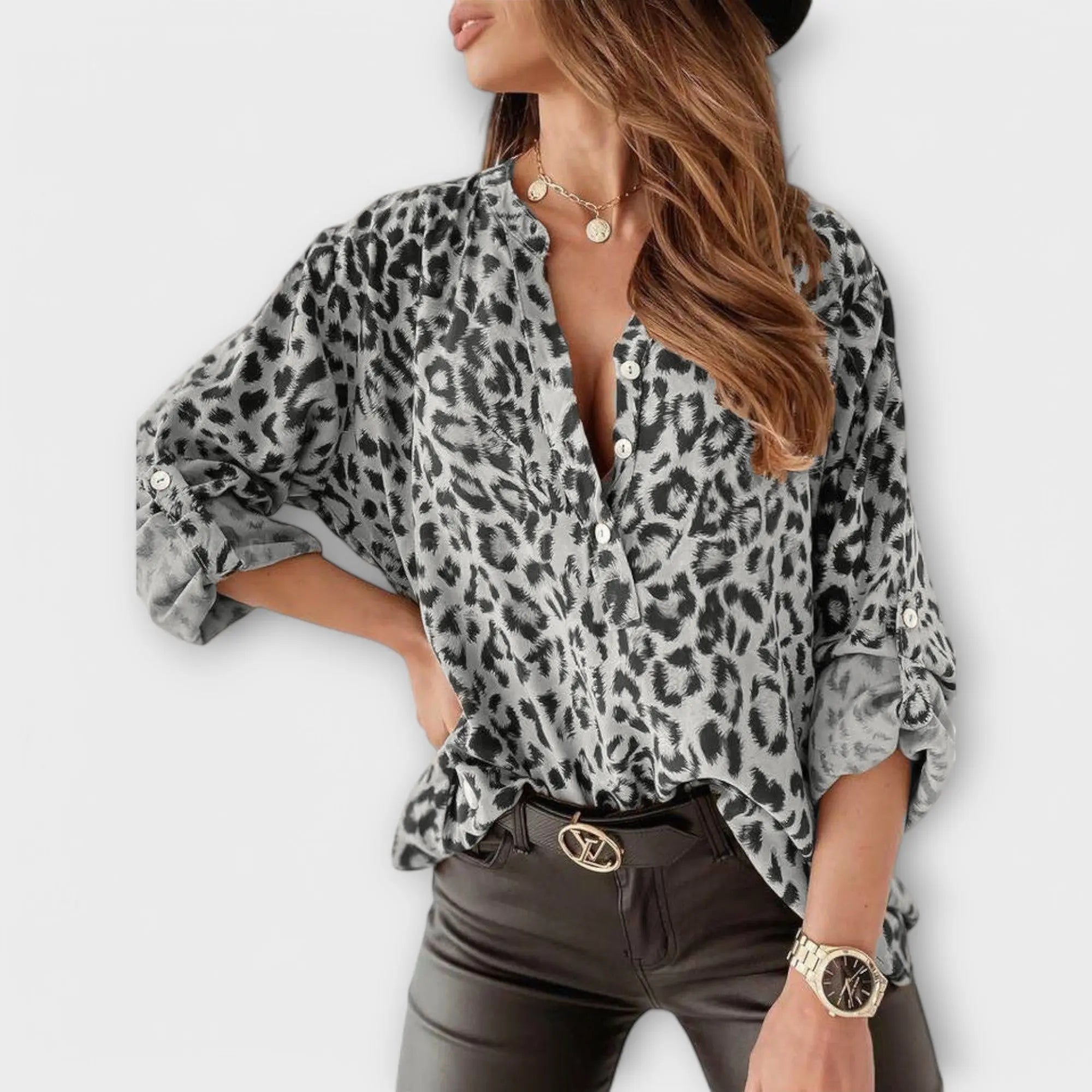 Patricia | Stylová blůza s leopardím potiskem