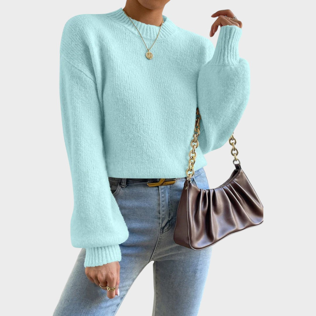 Mae | Knitted Sweater with Balloon Sleeves