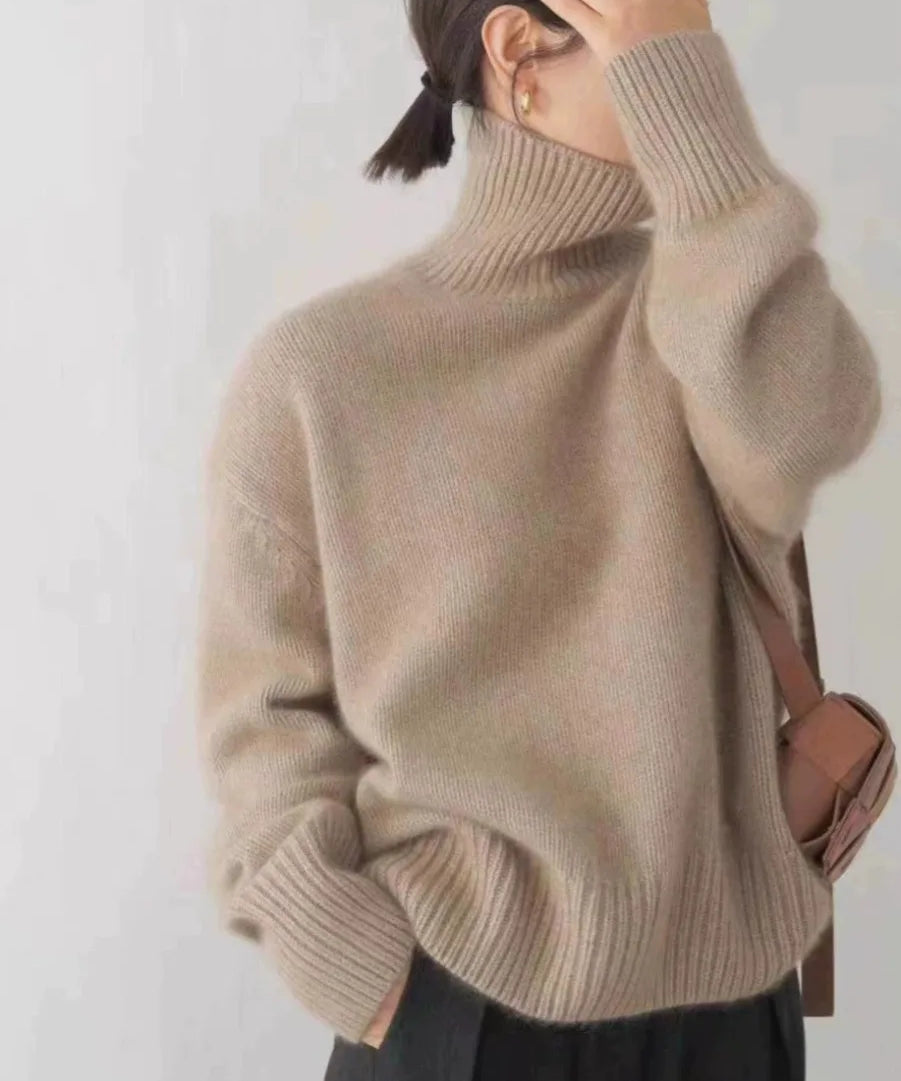 Zoey - Oversized High Neck Sweater