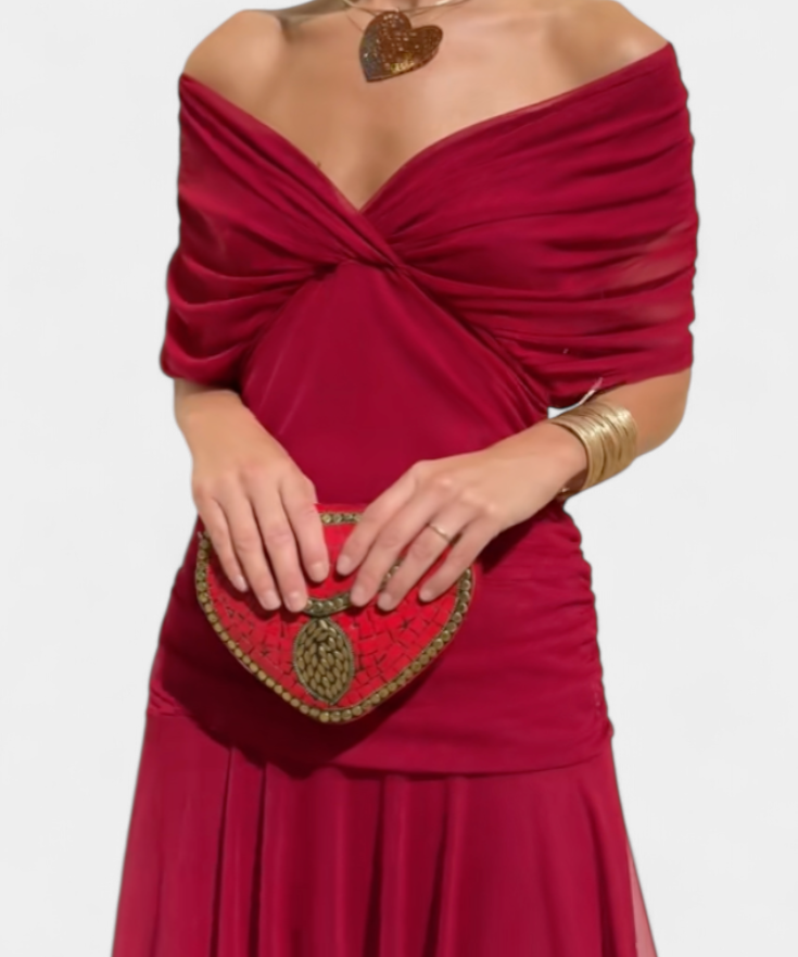 Luana - Elegantní šaty s výstřihem do V