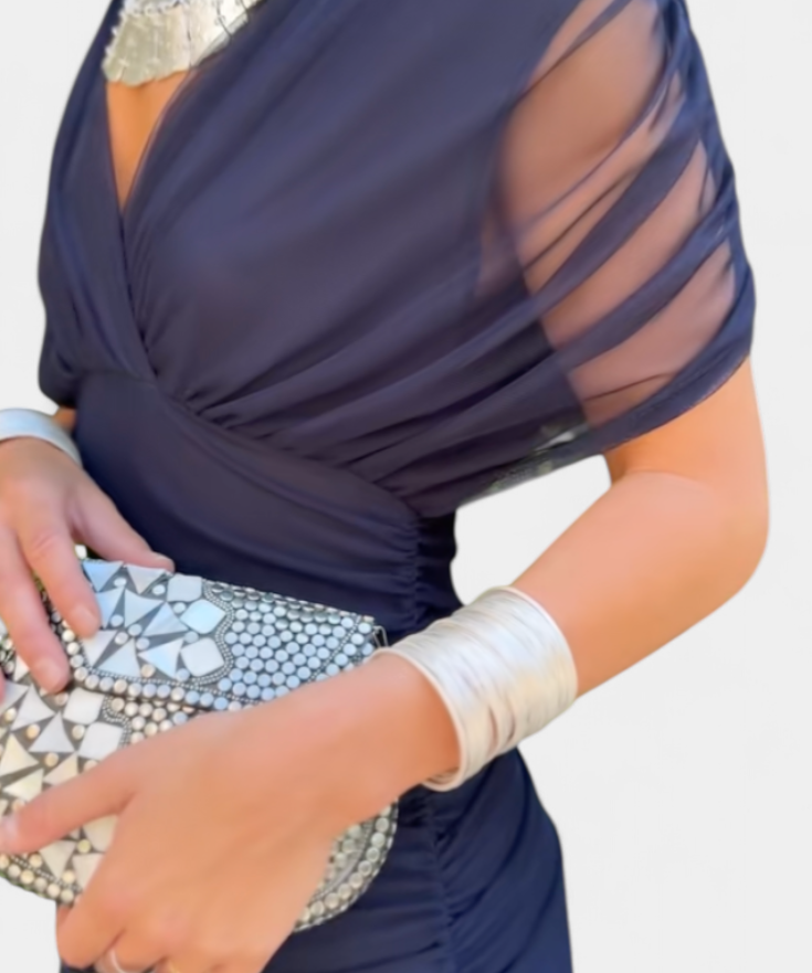 Luana - Elegantní šaty s výstřihem do V