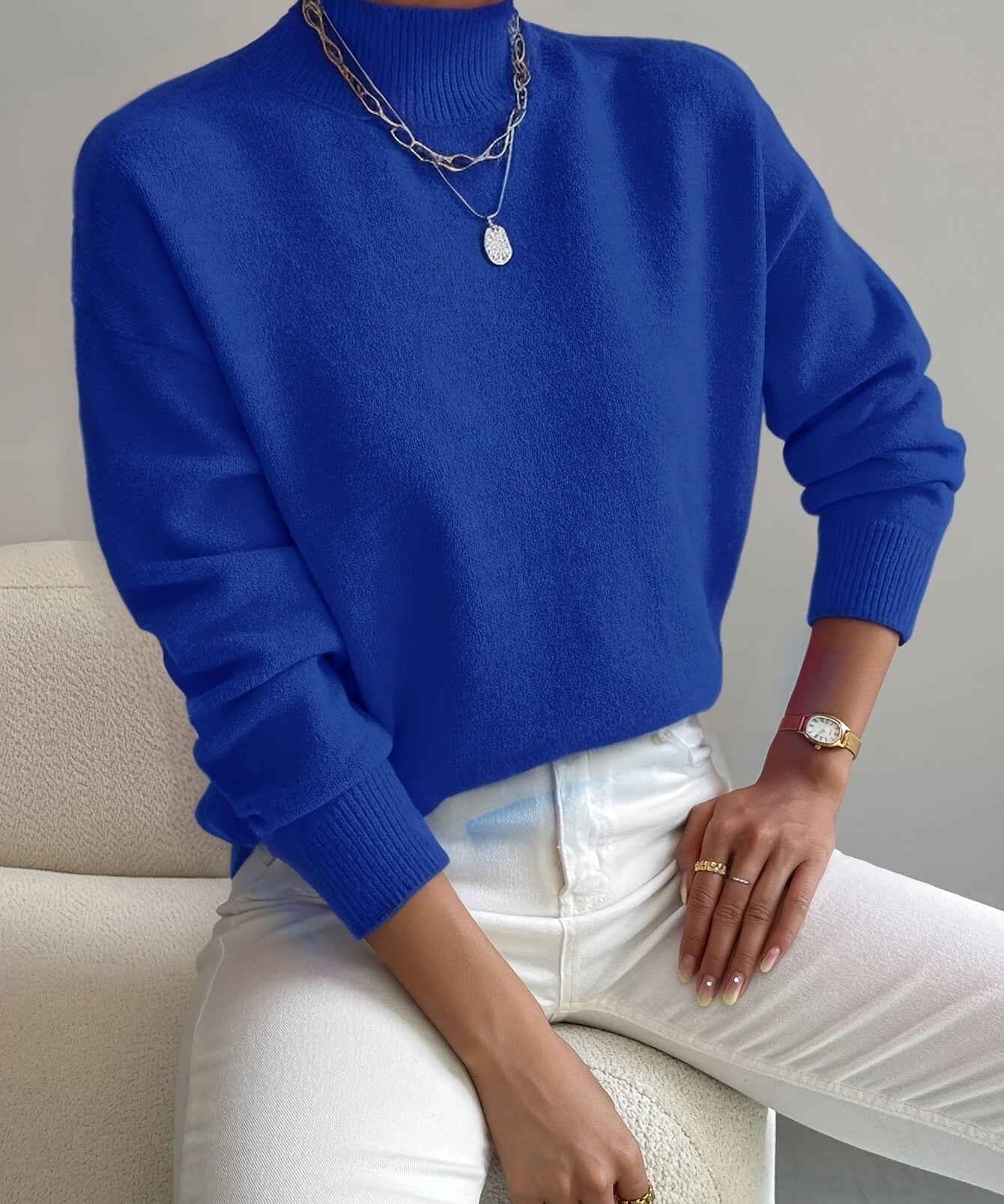 Elena - Pletený svetr s moderním designem